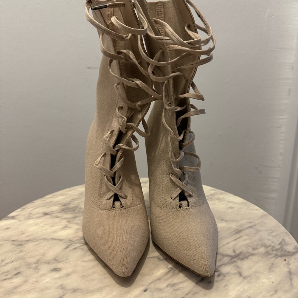 Lace-Up Tan Women's Boots